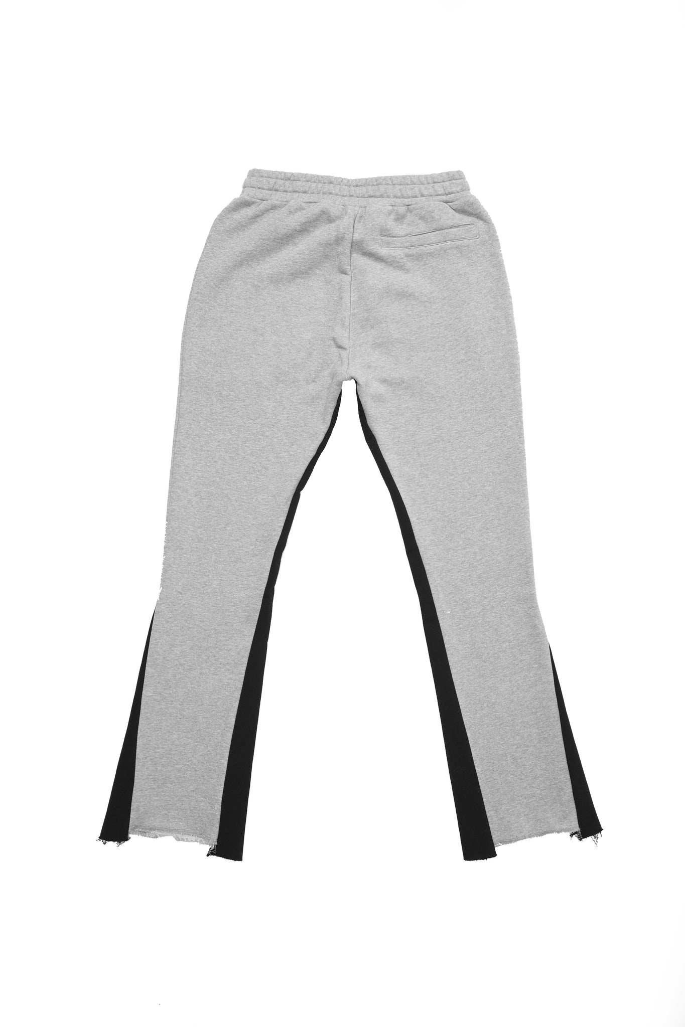 Mens Womens Flared Pants Elastic Waist Two Tone Splice Sweatpants Trousers